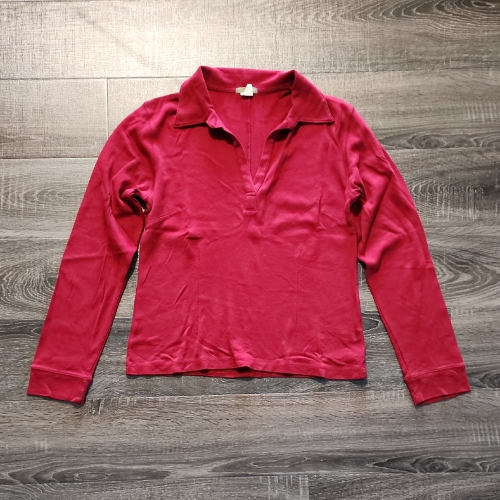 🌹 J.Crew Collared V-Neck Tee 🌹